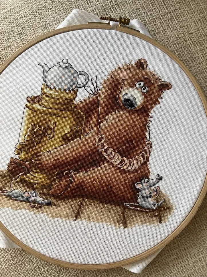 Beldizart Kryželiu siuvinėjimo rinkinys „Arbatos vakarėlis“ 20 х 18,5 cm SANCH-11