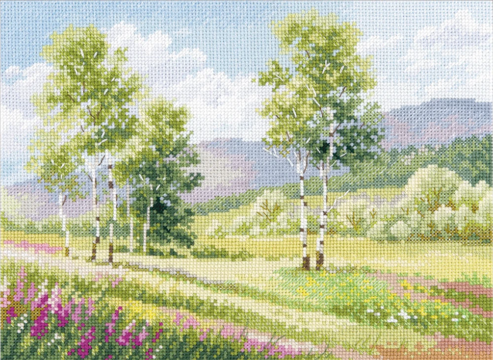 Alisa Beldizart Kryželio siuvinėjimo rinkinys "Gimtosios erdvės. Beržai" S3-35