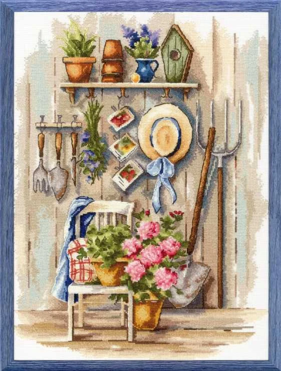 Beldizart Ristinai siuvinėjimo rinkinys "Kaimo kampelis" 25x34 cm S/MD021