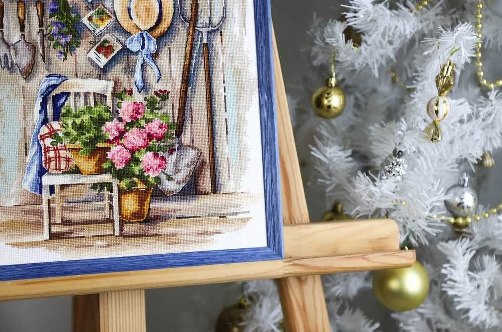 Beldizart Ristinai siuvinėjimo rinkinys "Kaimo kampelis" 25x34 cm S/MD021