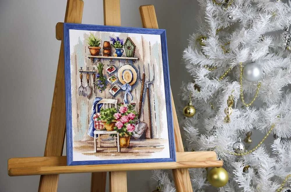 Beldizart Ristinai siuvinėjimo rinkinys "Kaimo kampelis" 25x34 cm S/MD021