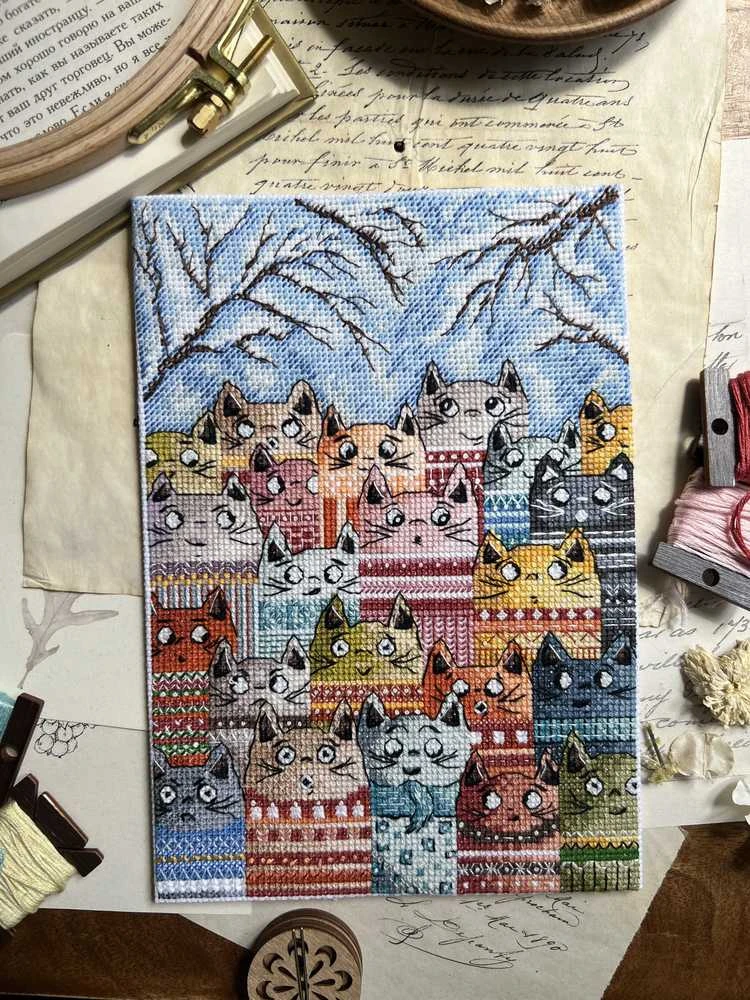 Beldizart Kryželiu siuvinėjimo rinkinys "Pavasario balsai" 15 x 21 cm SANG-11