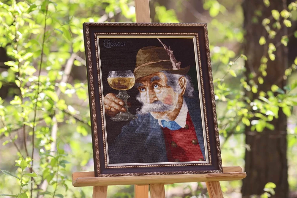 Beldizart Kryželiu siuvinėjimo rinkinys "Vyno žinovas" 31.5x41 cm S/MK114
