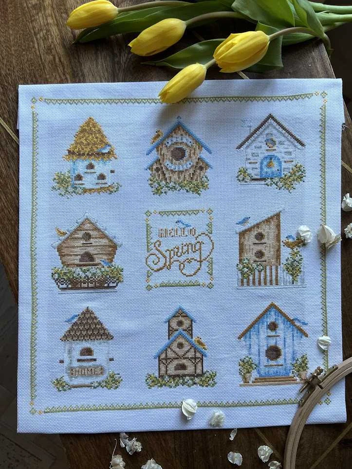 Beldizart Kryželiu siuvinėjimo rinkinys „Inkiliukai“ 32 х 35 cm SANS-74