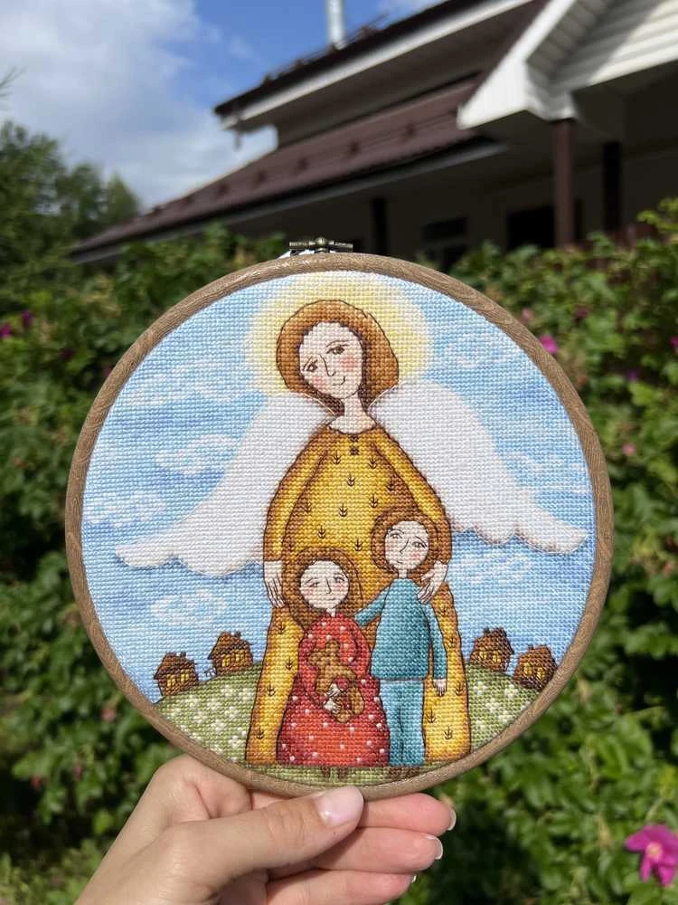 Beldizart Kryželiu siuvinėjimo rinkinys "Vaikystės amuletas" 19 x 19 cm SANA-10