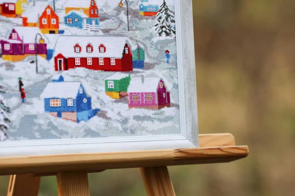 Beldizart Siuvinėjimo rinkinys "Šiaurės kaimas" 32x38,5 cm S/LP074
