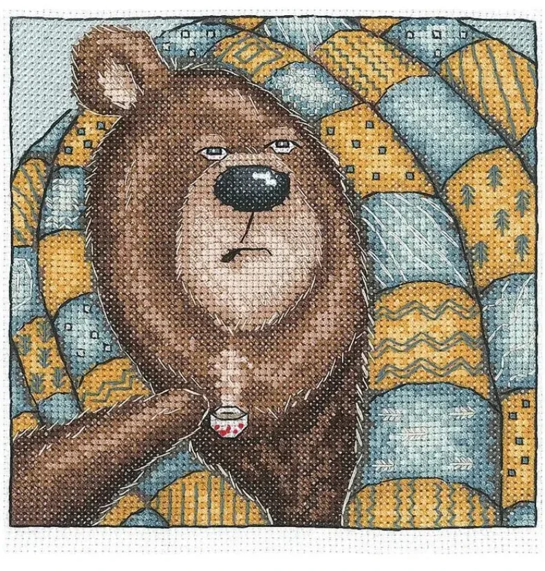 Andriana Beldizart Kryželiu siuvinėjimo rinkinys "Labas rytas!" 14,5x14 cm SAND-44