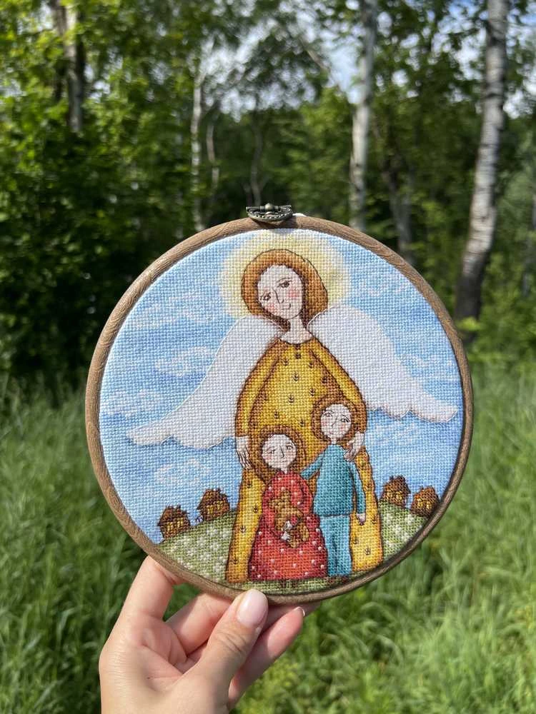 Beldizart Kryželiu siuvinėjimo rinkinys "Vaikystės amuletas" 19 x 19 cm SANA-10