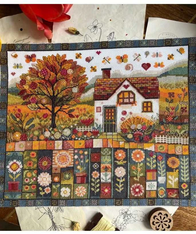 Beldizart Siuvinėjimo kryželiu rinkinys "Rudens raštai" 32 x 27 cm SANO-36