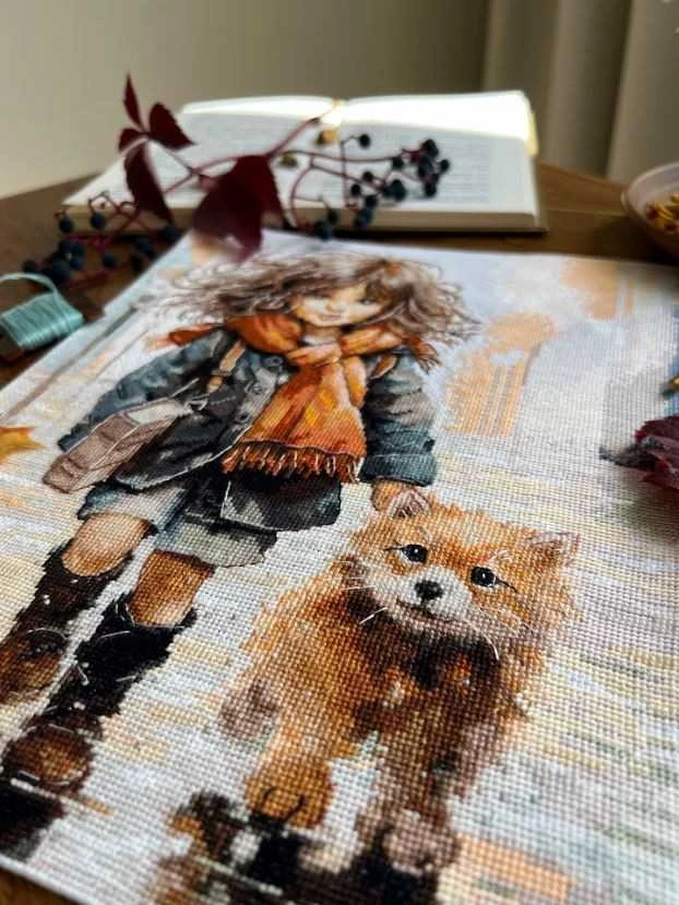 Beldizart Siuvinėjimo kryželiu rinkinys "Per balas" 23 x 29 cm SANP-74