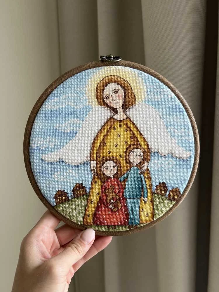 Beldizart Kryželiu siuvinėjimo rinkinys "Vaikystės amuletas" 19 x 19 cm SANA-10