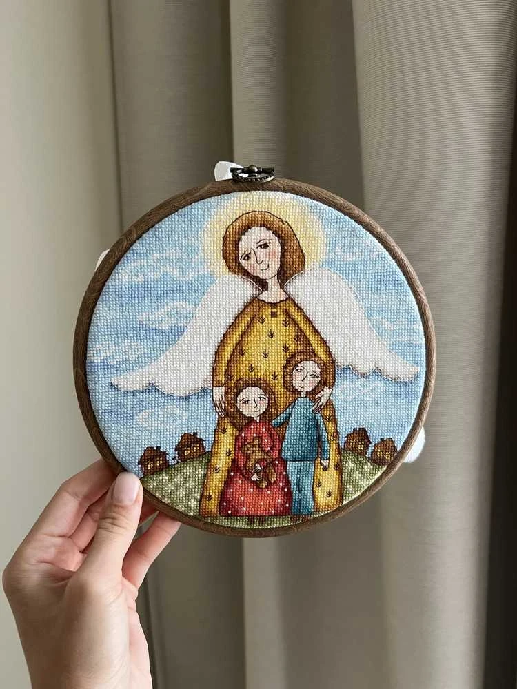 Beldizart Kryželiu siuvinėjimo rinkinys "Vaikystės amuletas" 19 x 19 cm SANA-10
