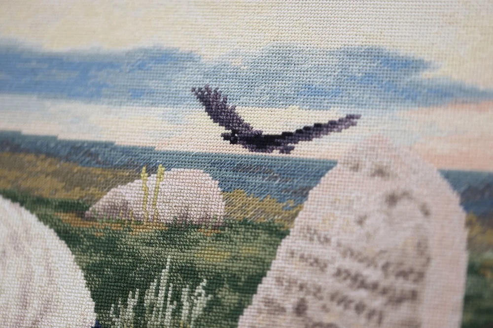 Beldizart Kryželiu siuvinėjimo rinkinys "Riteris kryžkelėje" 62.5x37 cm S/MK115