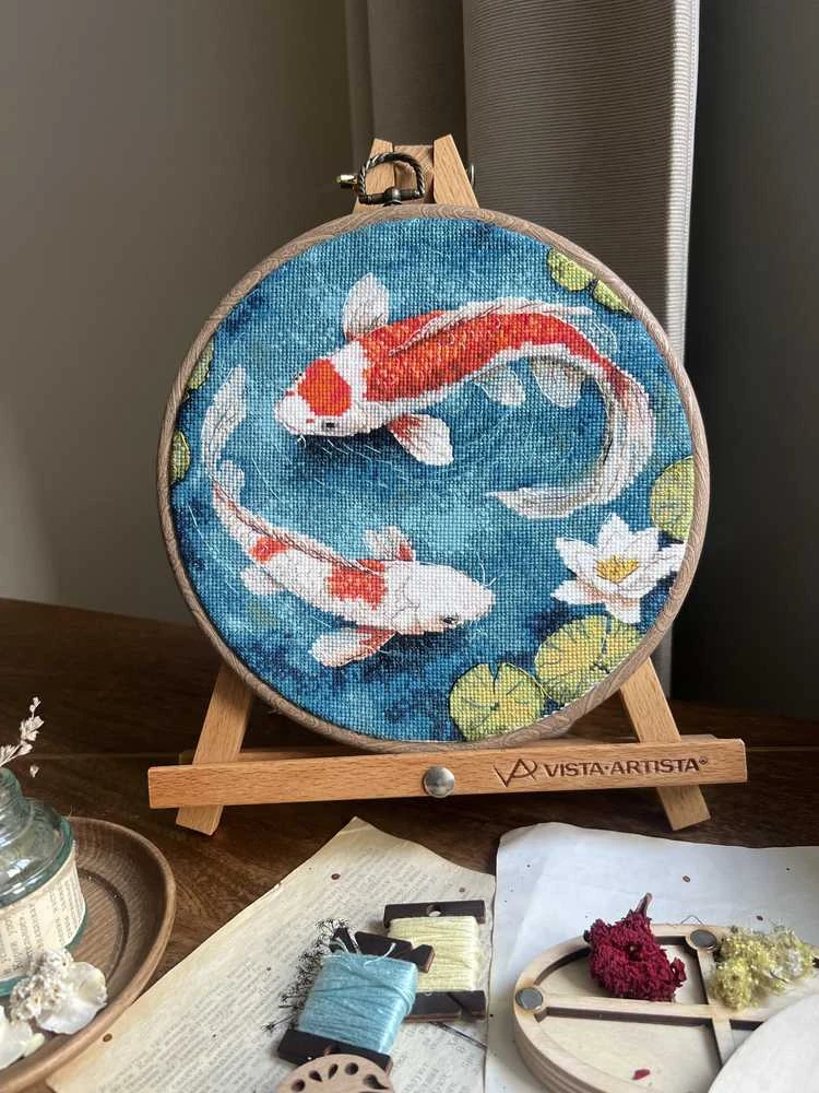 Beldizart Kryželiu siuvinėjimo rinkinys "Karpiai" 21,5 х 20 cm SANK-71