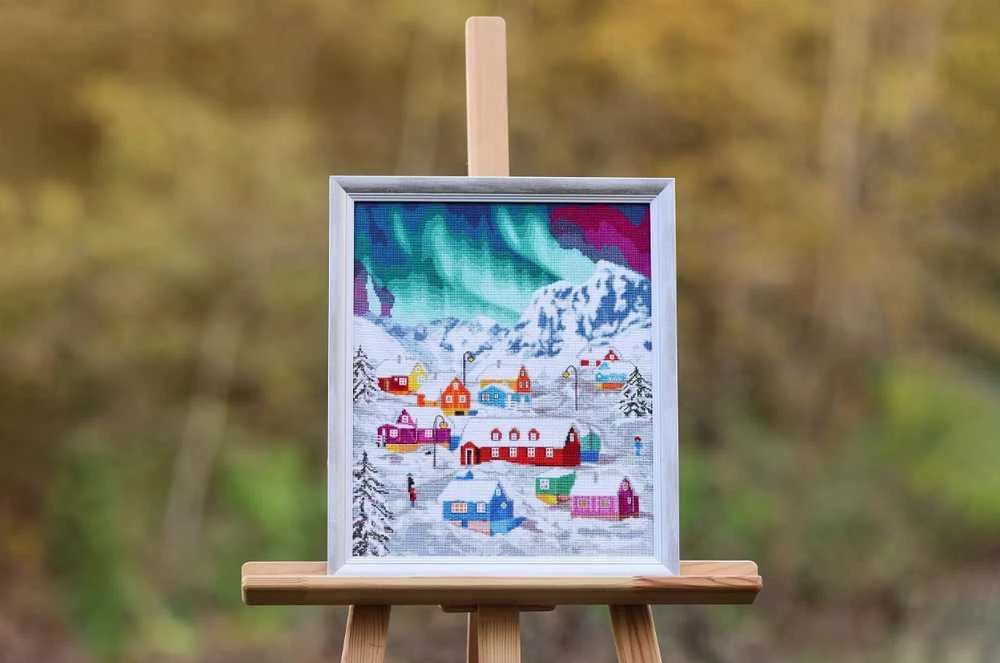 Beldizart Siuvinėjimo rinkinys "Šiaurės kaimas" 32x38,5 cm S/LP074