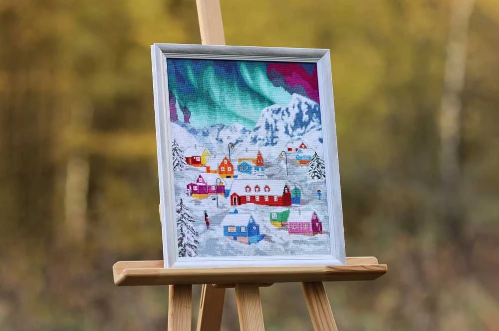 Beldizart Siuvinėjimo rinkinys "Šiaurės kaimas" 32x38,5 cm S/LP074