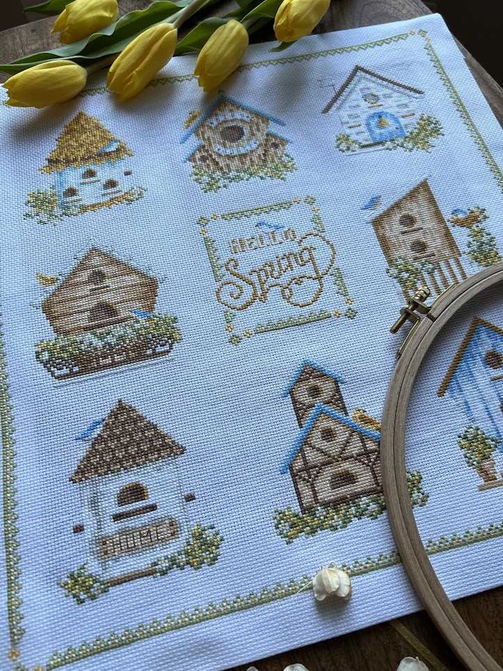 Beldizart Kryželiu siuvinėjimo rinkinys „Inkiliukai“ 32 х 35 cm SANS-74