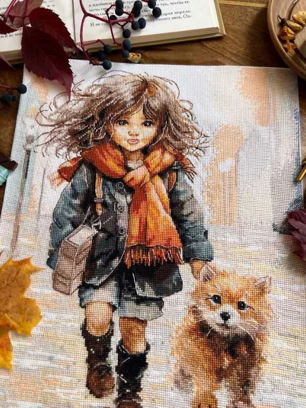 Beldizart Siuvinėjimo kryželiu rinkinys "Per balas" 23 x 29 cm SANP-74