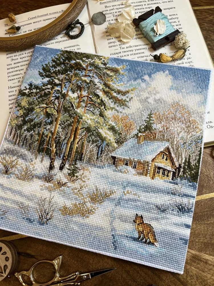 Beldizart Kryželiu siuvinėjimo rinkinys "Šaltis ir saulė" 19 х 19 cm SANM-42
