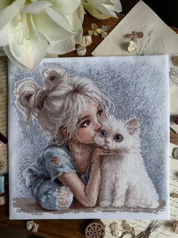 Beldizart Siuvinėjimo kryželiu rinkinys "Draugas" 28 x 27 cm SAND-48