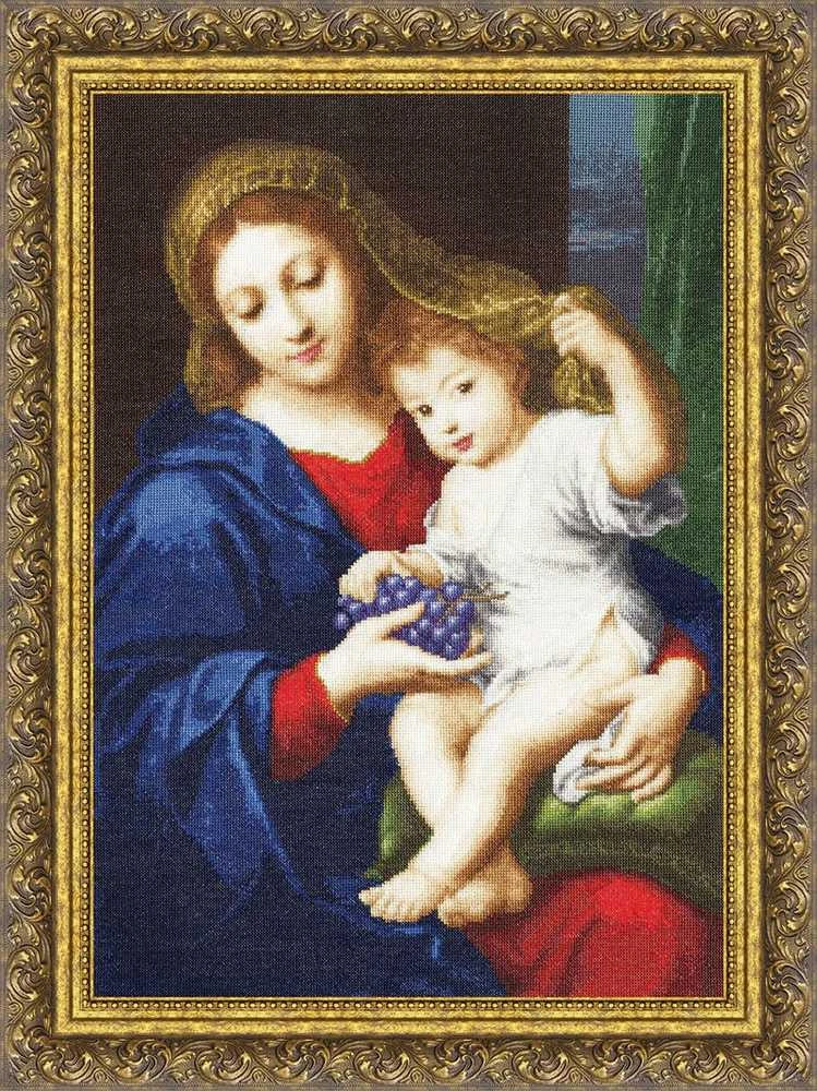 Zolotoe Runo Beldizart Siuvinėjimo kryželiu rinkinys "Madonna su vynuogėmis" 47,4x34,1 cm S/MK030