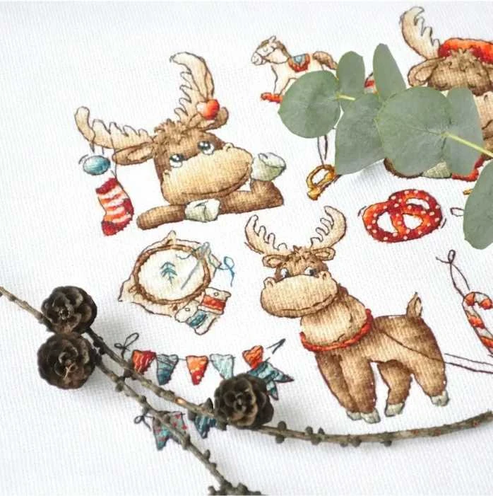 Nuotraukų rėmelis Andriana Beldizart Sampler. Šventinis briedis SANS-63