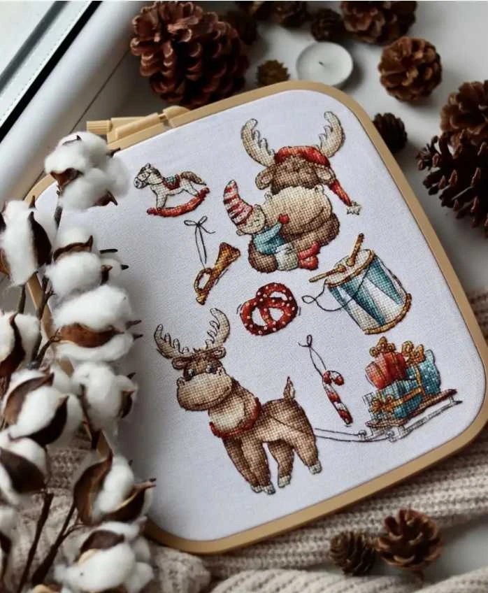 Nuotraukų rėmelis Andriana Beldizart Sampler. Šventinis briedis SANS-63