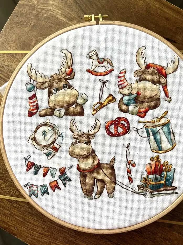 Nuotraukų rėmelis Andriana Beldizart Sampler. Šventinis briedis SANS-63
