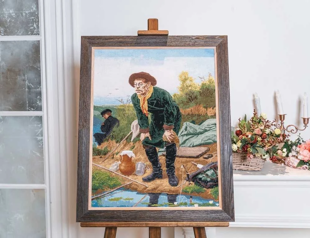 Beldizart Kryželiu siuvinėjamas rinkinys "Žvejys" 64 × 50 cm S/MK066