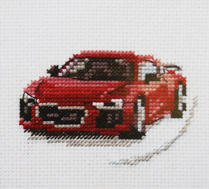 Alisa Beldizart Raudonas sportinis automobilis S0-157