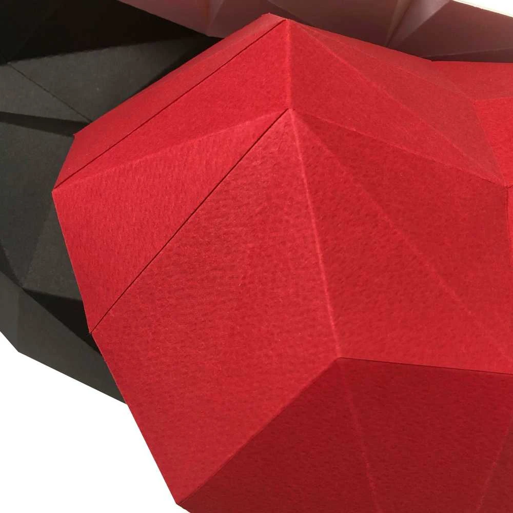 Beldizart SALE Wizardi 3D popieriaus konstravimo rinkinys Lūpos Juoda/Raudona PP-1GUB-2BR