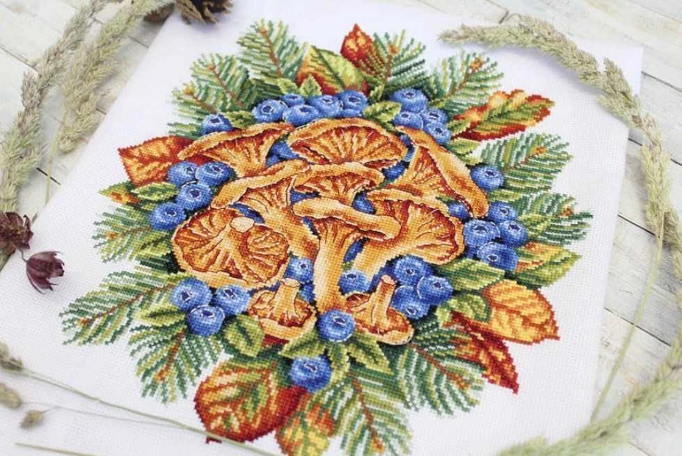 MP Studia Beldizart Kryželių siuvinėjimo rinkinys "Forest Treasures" SNV-772