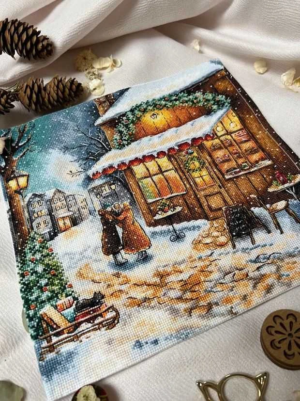 Beldizart Siuvinėjimo kryželiu rinkinys "Laukimas švenčių" 25,5 х 25 cm SANO-35