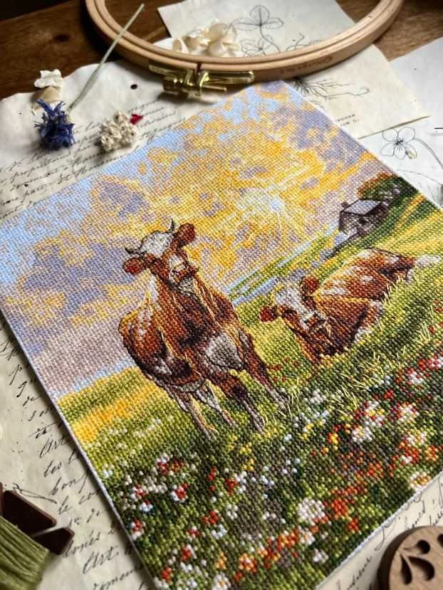 Beldizart Siuvinėjimo kryželiu rinkinys "Laukymė" 18,5 x 20 cm SANN-39