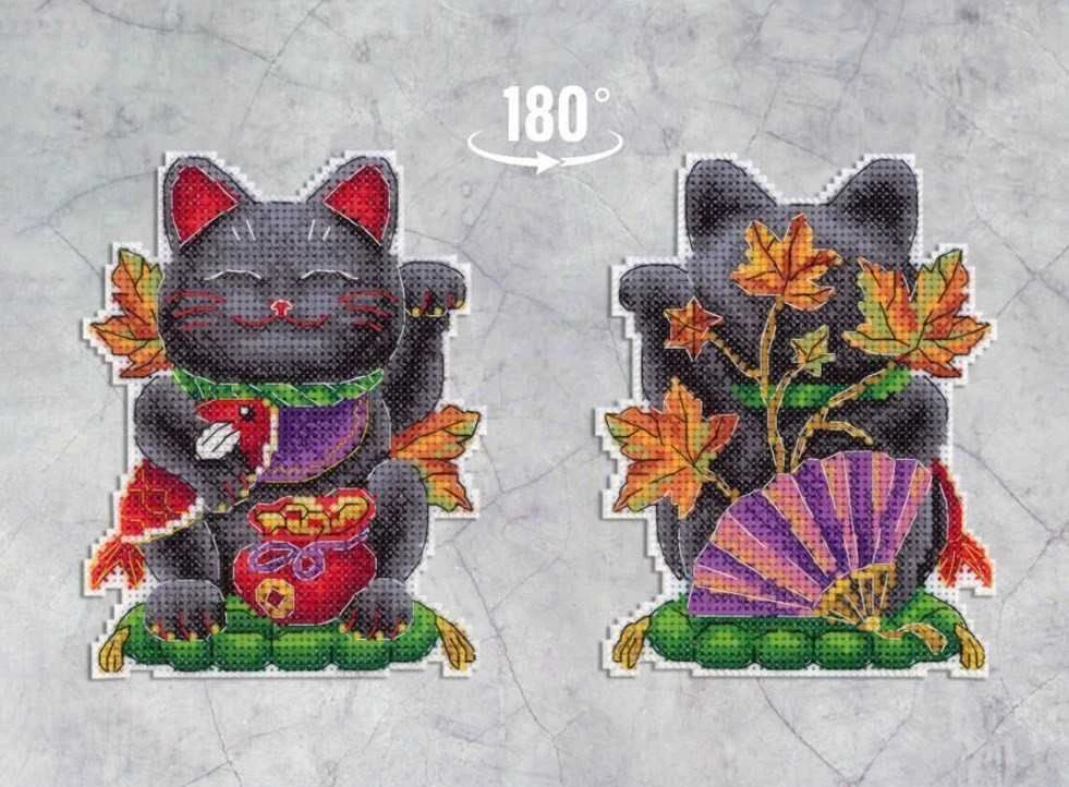 MP Studia Beldizart Kryželiu siuvinėjimo rinkinys "Juoda maneki-neko" SR-920