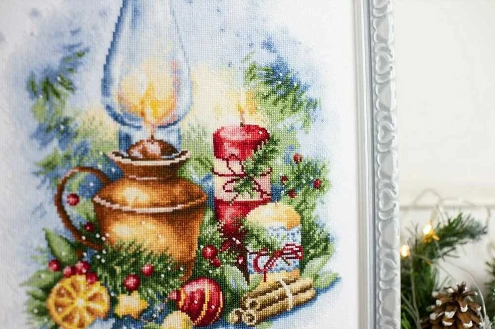 Beldizart Siuvinėjimo rinkinys "Kalėdinės lemputės" 19,5x34,5 cm S/SO018