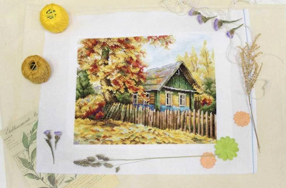 MP Studia Beldizart Kryželiu siuvinėjimo rinkinys "Namas ant kalno" SNV-839