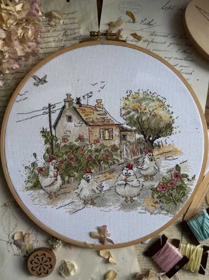 Beldizart Siuvinėjimo kryželiu rinkinys „Ar tikrai vasara?“ 25,5 x 21,5 cm SANN-41