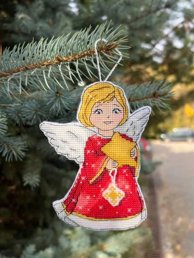Beldizart Kryželių siuvinėjimo rinkinys "Angelai" 25 x 22 cm SANA-11