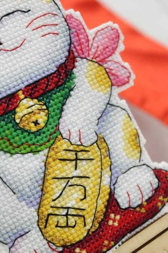 MP Studia Beldizart Kryželiu siuvinėjimo rinkinys "Maneki-neko" SR-886