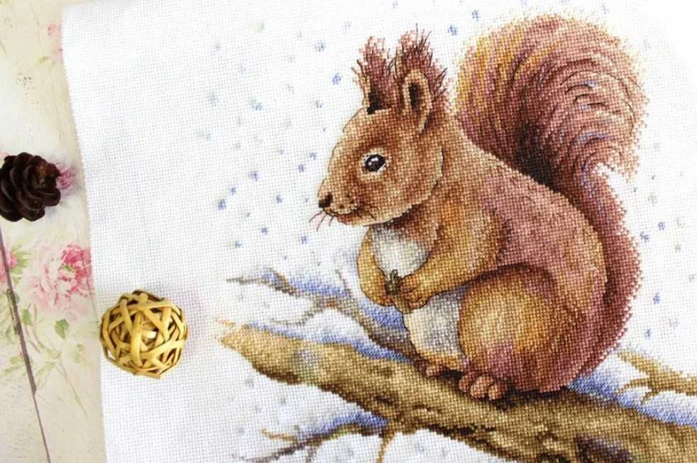 MP Studia Beldizart Kryželiu siuvinėjimo rinkinys „Fluffy beauty“ SNV-758