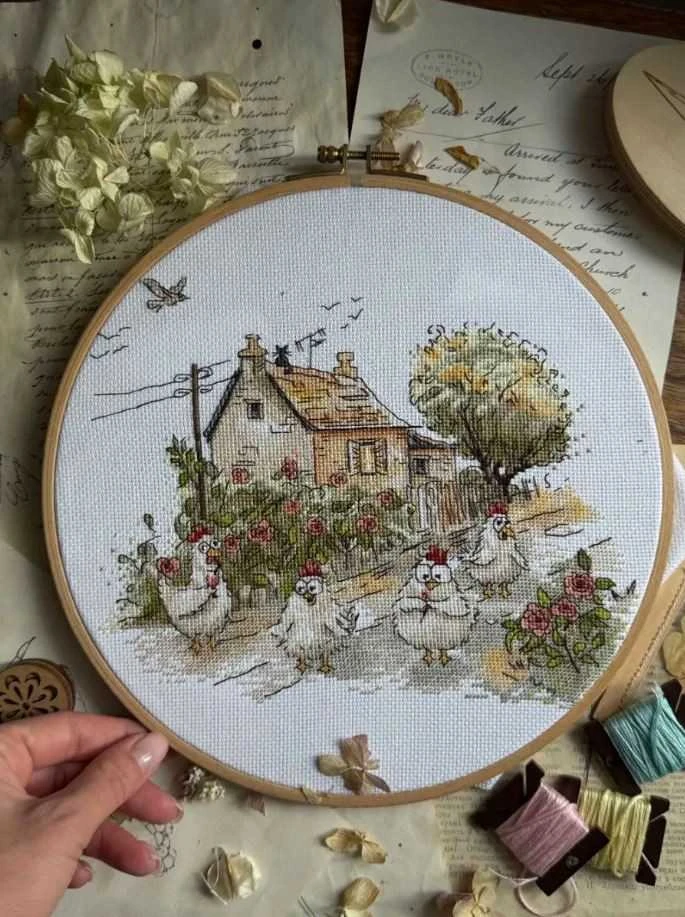 Beldizart Siuvinėjimo kryželiu rinkinys „Ar tikrai vasara?“ 25,5 x 21,5 cm SANN-41