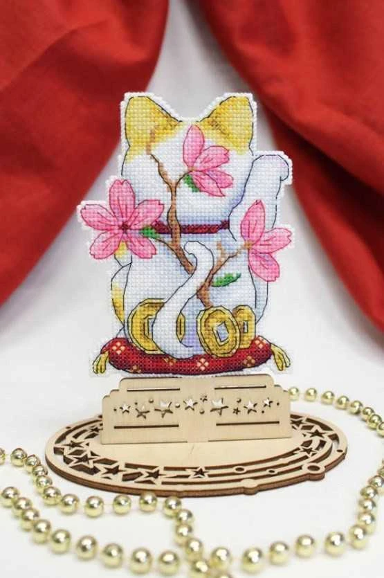 MP Studia Beldizart Kryželiu siuvinėjimo rinkinys "Maneki-neko" SR-886