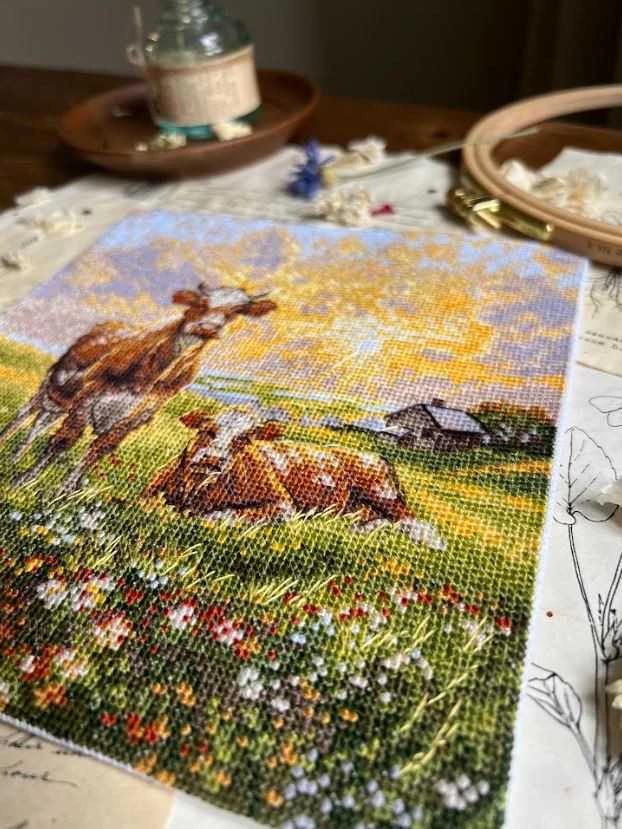 Beldizart Siuvinėjimo kryželiu rinkinys "Laukymė" 18,5 x 20 cm SANN-39