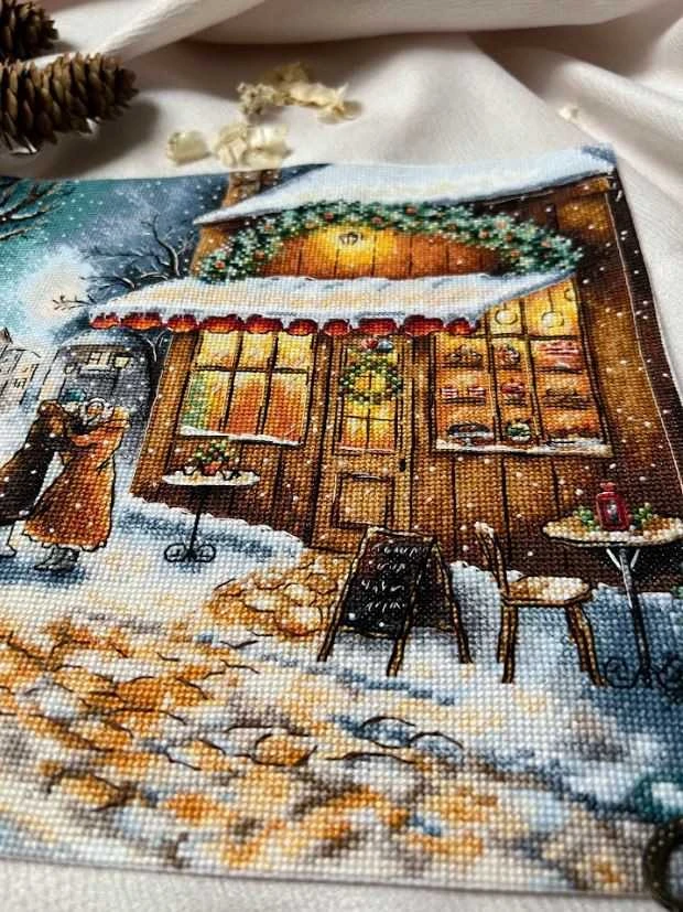 Beldizart Siuvinėjimo kryželiu rinkinys "Laukimas švenčių" 25,5 х 25 cm SANO-35