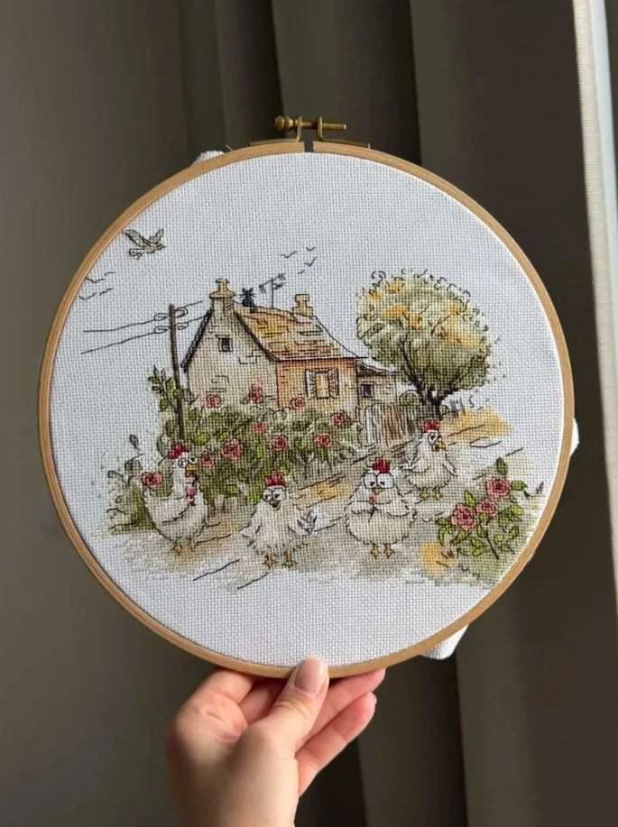 Beldizart Siuvinėjimo kryželiu rinkinys „Ar tikrai vasara?“ 25,5 x 21,5 cm SANN-41