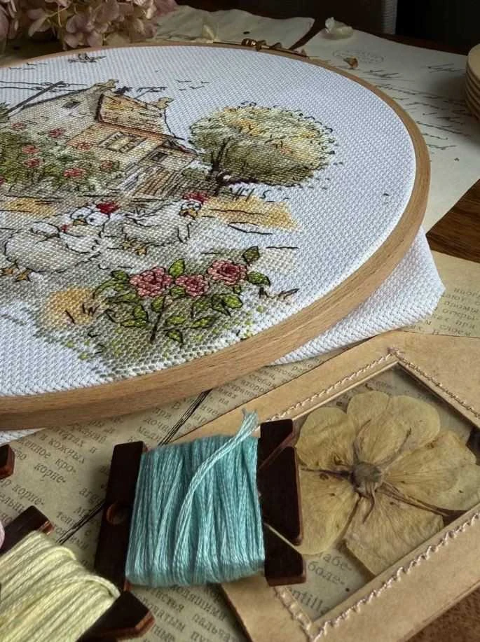 Beldizart Siuvinėjimo kryželiu rinkinys „Ar tikrai vasara?“ 25,5 x 21,5 cm SANN-41