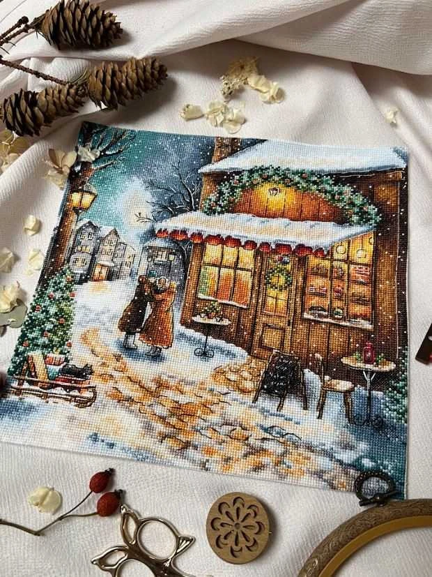 Beldizart Siuvinėjimo kryželiu rinkinys "Laukimas švenčių" 25,5 х 25 cm SANO-35