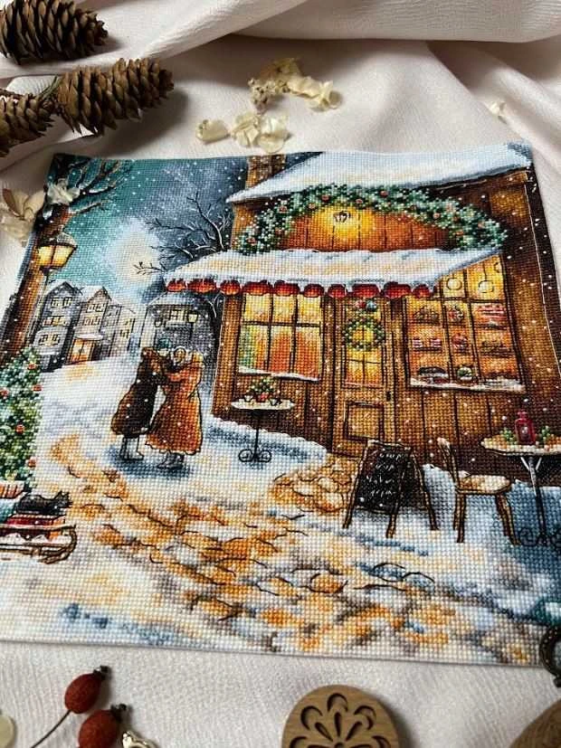 Beldizart Siuvinėjimo kryželiu rinkinys "Laukimas švenčių" 25,5 х 25 cm SANO-35