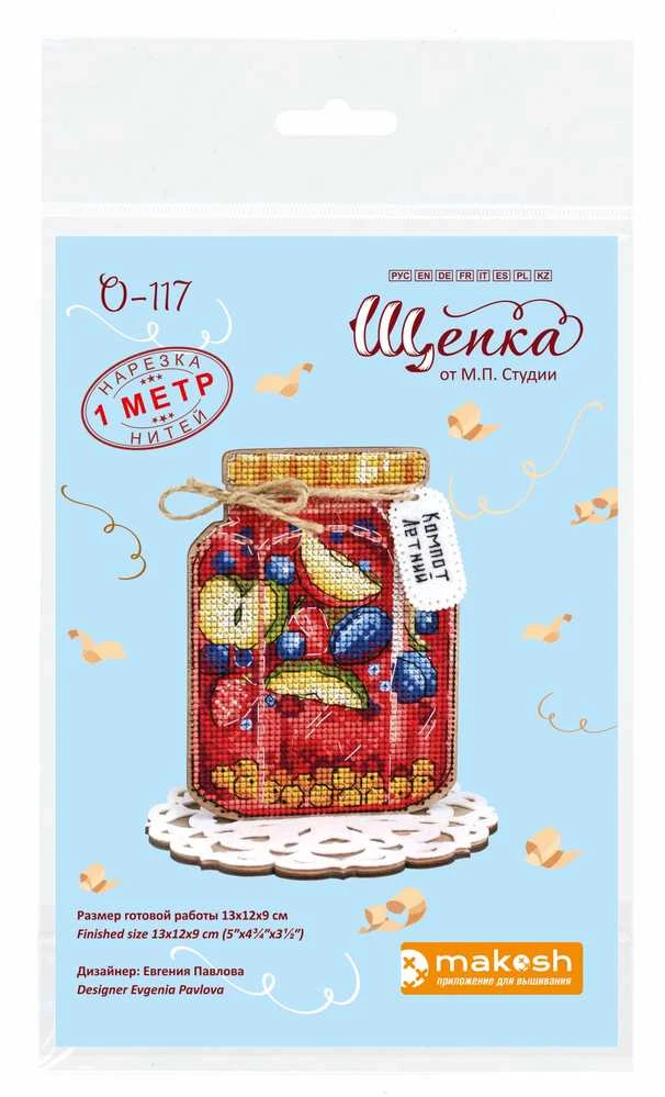 MP Studia Beldizart Kryželiu siuvinėjimas ant medinio pagrindo "Vasaros sultys" 13*12*9 cm SO-117
